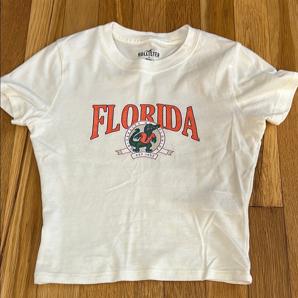 Hollister Kids Cream Florida Graphic Tee